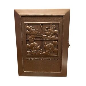Disney Mickey Mouse  Through The Years Copper Metallic Picture Frame & Pin 577‎